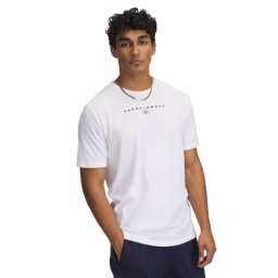 Under Armour Tricou Stacked Logo SS White XXL
