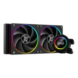 ID-Cooling CPU Water Cooler - Space SL240 (13.8-30.5dB; max. 132.52 m3/h; 2x12cm, LED A-RGB, negru)