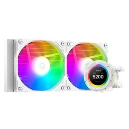 ID-Cooling CPU Water Cooler - Space SL240 XE ALB (25dB; max. 129.39 m3/h; 2x12cm, LED A-RGB, alb)