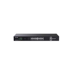 Switch TEG1120P-16-150W, 18 porturi, Negru