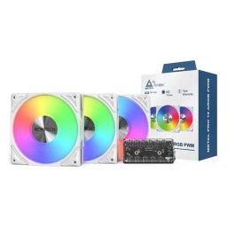 Kit 3x METAL PRO 120 ARGB PWM 120 mm Alb