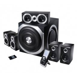 BOXE 5.1 EDIFIER, RMS: 540W (60Wx5 + 240W), telecomanda wireless cu display 2'' LCD, black "S550 Encore" , BOXS550 (include timbru verde 1 leu)