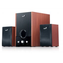BOXE 2.1 GENIUS "SW-HF2.1 1700", RMS: 8Wx2 + 29Wx1, cherry wood "31731037100" (include timbru verde 1 leu)