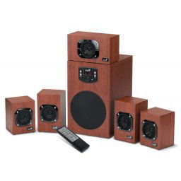 BOXE 5.1 GENIUS "SW-HF5.1 4600", RMS: 16Wx5 + 45Wx1, wood, telecomanda "31731028100" (include timbru verde 1 leu)