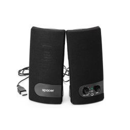BOXE 2.0 SPACER, RMS: 3Wx2, control volum, mufa casti, black, USB power (SPB-216)