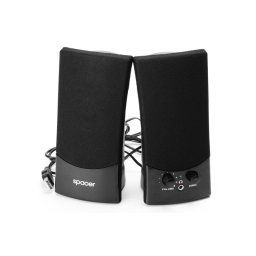 BOXE 2.0 SPACER, RMS: 3Wx2, control volum, mufa casti, black, USB power (SPB-217)