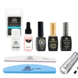 Kit pentru unghii „La pauza de masă”, Global Fashion, 9 produse