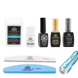 Kit pentru unghii „Manichiură din mers”, Global Fashion, 8 produse
