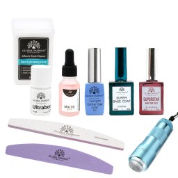 Kit pentru unghii „Manichiură la bibliotecă”, Global Fashion, 9 produse