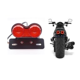 Stop dublu led pozitie frana semnale cu suport moto atv scuter motocicleta