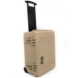 Troler rigid Peli Protector Large Case 1560 Bej (Optiuni incluse: Burete pretaiat)
