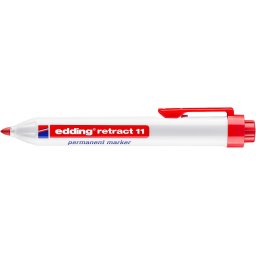 Marker permanent edding retract 11, rosu