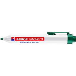 Marker permanent edding retract 11, verde