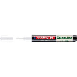 Marker cu vopsea pe baza de apa edding Ecoline 50, alb