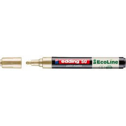 Marker cu vopsea pe baza de apa edding Ecoline 50, auriu