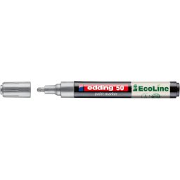 Marker cu vopsea pe baza de apa edding Ecoline 50, argintiu