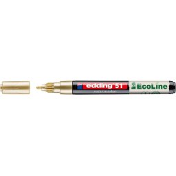 Marker cu vopsea edding Ecoline 51, auriu
