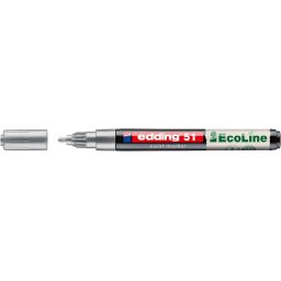 Marker cu vopsea edding Ecoline 51, argintiu