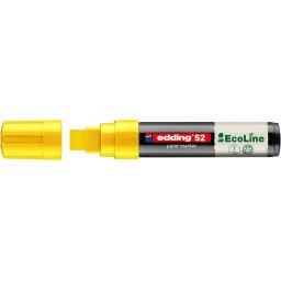 Marker cu vopsea pe baza de apa edding Ecoline 52, galben