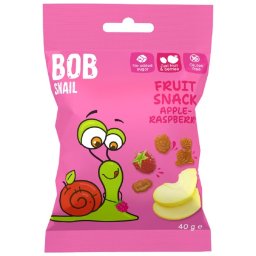 Snack cu Fructe Mar si Zmeura 40g Bob Snail