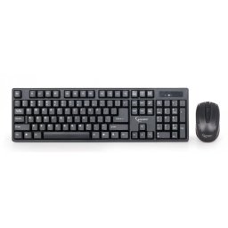 KIT wireless GEMBIRD, tastatura wireless 104 taste + mouse wireless 1000dpi, 4 butoane, rotita scroll, black KBS-W-01 (timbru verde 0.8 lei)