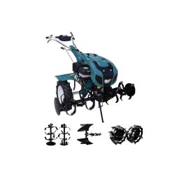 Motocultor DAKARD HS1100D Benzina 16 CP latime 120 cm + Capota cu far + Roti metalice cu manicot 32mm + Plug reversibil