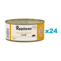 APPLAWS Kitten Chicken Breast 24x70 g hrana cu pui in aspic, pentru pisoi