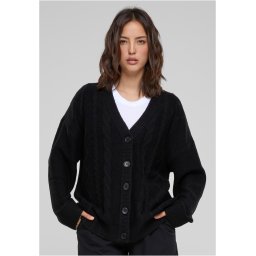 Women's knitted cardigan black