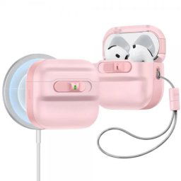 Carcasa ESR Pulse Halolock MagSafe Compatibila cu Apple AirPods 4 Pink
