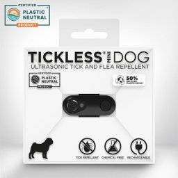 Tickless Mini Dog USB repelent cu ultrasunete pentru căpușe și purici pentru câini (negru)