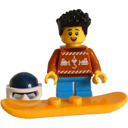 LEGO Minifigures cty1820 - Snowboarder with Holiday Sweater