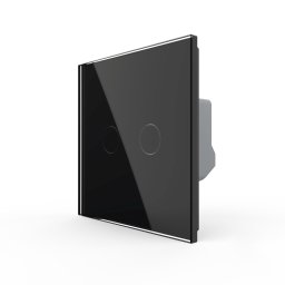 Intrerupator Dublu LIVOLO cu Touch din Sticla Securizata - Serie Noua SmartElectro IntelligentHouse