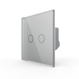 Intrerupator Dublu LIVOLO cu Touch din Sticla Securizata - Serie Noua SmartElectro IntelligentHouse