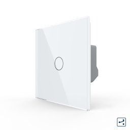 Intrerupator Simplu Cap Scara / Cruce LIVOLO cu Touch - Serie Noua SmartElectro IntelligentHouse