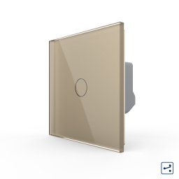 Intrerupator Simplu Cap Scara / Cruce LIVOLO cu Touch - Serie Noua SmartElectro IntelligentHouse