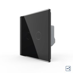 Intrerupator Dublu Cap Scara / Cruce cu Touch LIVOLO - Serie Noua SmartElectro IntelligentHouse
