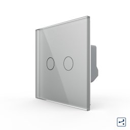 Intrerupator Dublu Cap Scara / Cruce cu Touch LIVOLO - Serie Noua SmartElectro IntelligentHouse