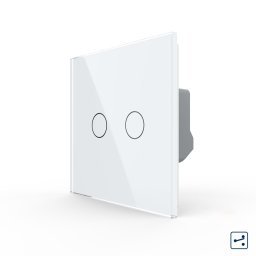 Intrerupator Dublu Cap Scara / Cruce cu Touch LIVOLO - Serie Noua SmartElectro IntelligentHouse