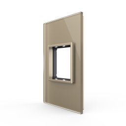 Rama din sticla Livolo standard Italian 2 module - Serie noua SmartElectro IntelligentHouse