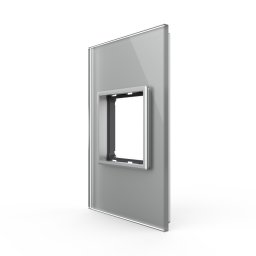 Rama din sticla Livolo standard Italian 2 module - Serie noua SmartElectro IntelligentHouse