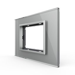 Rama din sticla Livolo standard Italian 3 module - Serie noua SmartElectro IntelligentHouse
