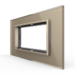 Rama din sticla Livolo standard Italian 4 module - Serie noua SmartElectro IntelligentHouse