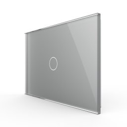 Panou intrerupator simplu cu touch Livolo din sticla, standard Italian - Serie noua SmartElectro IntelligentHouse