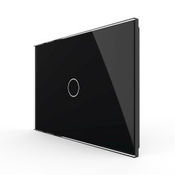 Panou intrerupator simplu cu touch Livolo din sticla, standard Italian - Serie noua SmartElectro IntelligentHouse