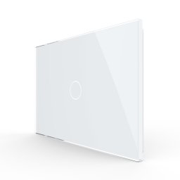 Panou intrerupator simplu cu touch Livolo din sticla, standard Italian - Serie noua SmartElectro IntelligentHouse