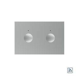 Modul intrerupator dublu wireless cu touch Livolo standard Italian, Serie noua SmartElectro IntelligentHouse