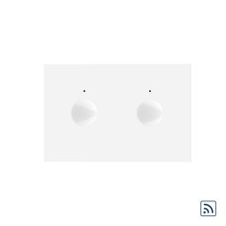 Modul intrerupator dublu wireless cu touch Livolo standard Italian, Serie noua SmartElectro IntelligentHouse