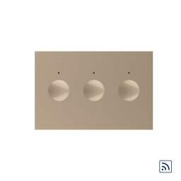 Modul intrerupator triplu wireless cu touch Livolo standard Italian, Serie noua SmartElectro IntelligentHouse