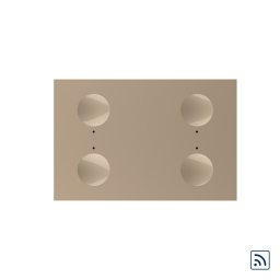 Modul intrerupator cvadruplu wireless cu touch Livolo standard Italian, Serie noua SmartElectro IntelligentHouse