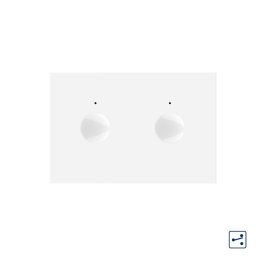 Modul intrerupator dublu cap scara / cap cruce cu touch Livolo standard Italian, Serie noua SmartElectro IntelligentHouse